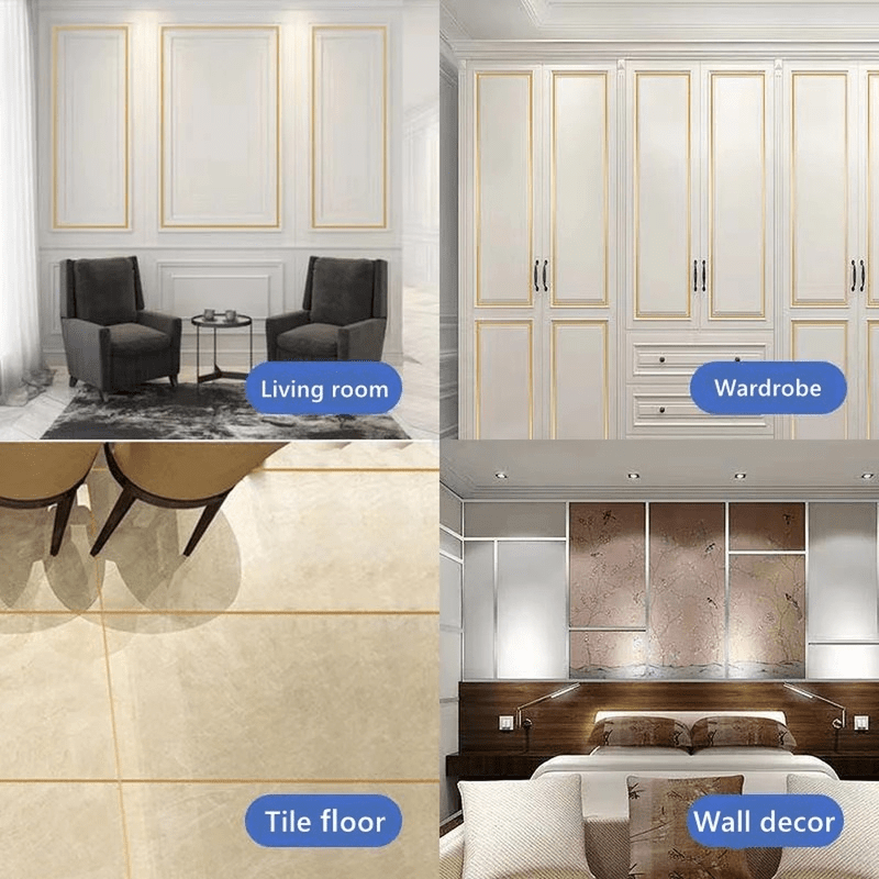 Golden Silvery Wall Stickers