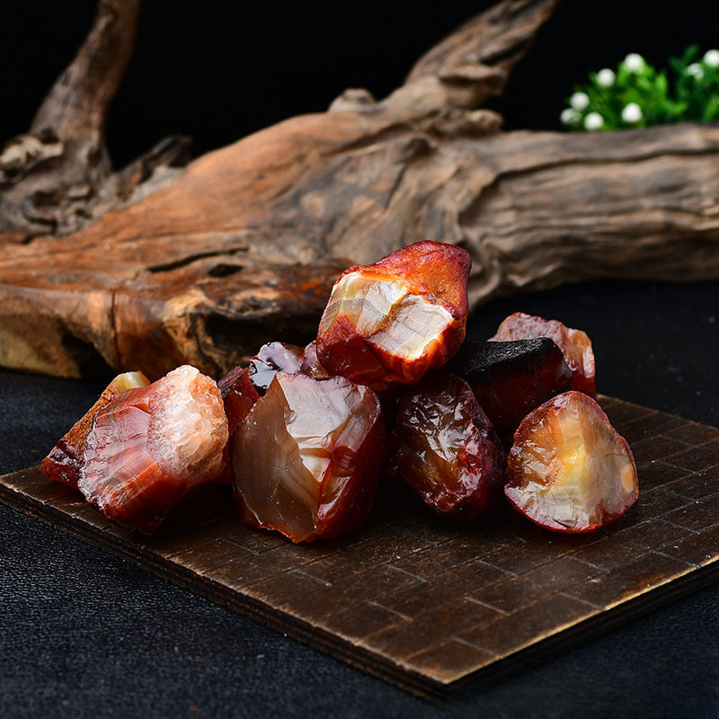 Natural Red Agate Raw Stone