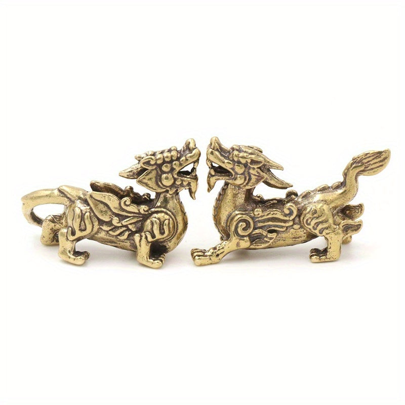 Retro Copper Pixiu Statue