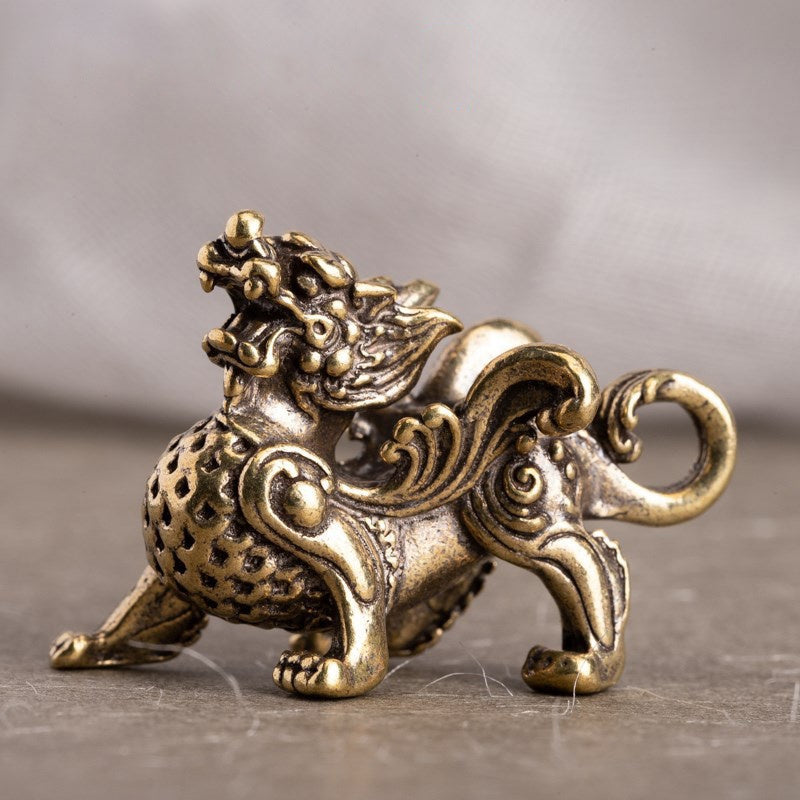 Retro Copper Pixiu Statue