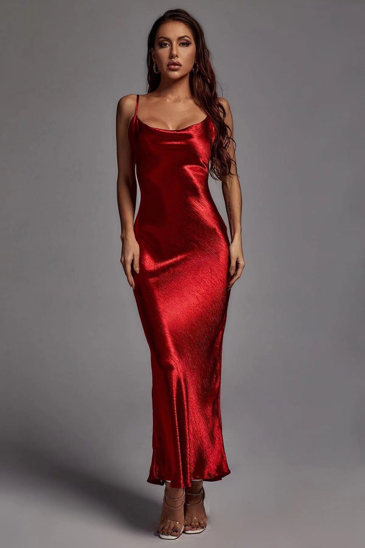 Satin Sling Sexy Dress