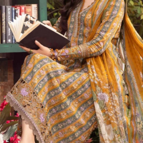 Premium Embroidery Lawn Unstitched Fabrics