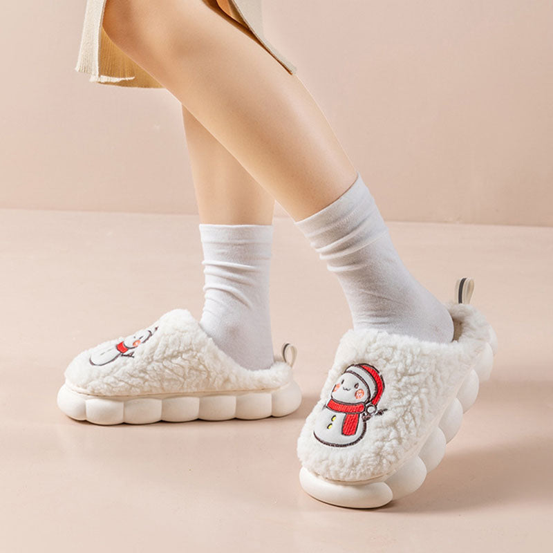 Cute Snowman Slippers - Cozy Comfort for Winter Nights - Picksentials