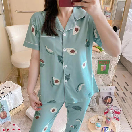 Printed Cotton Night Suit