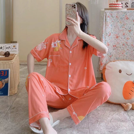 Printed Cotton Night Suit