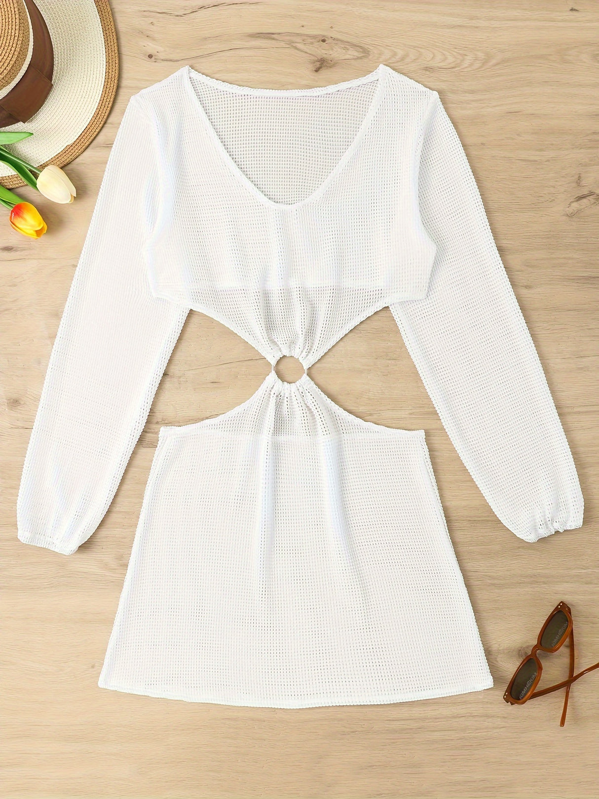 Knitted Ring Link Cover Up