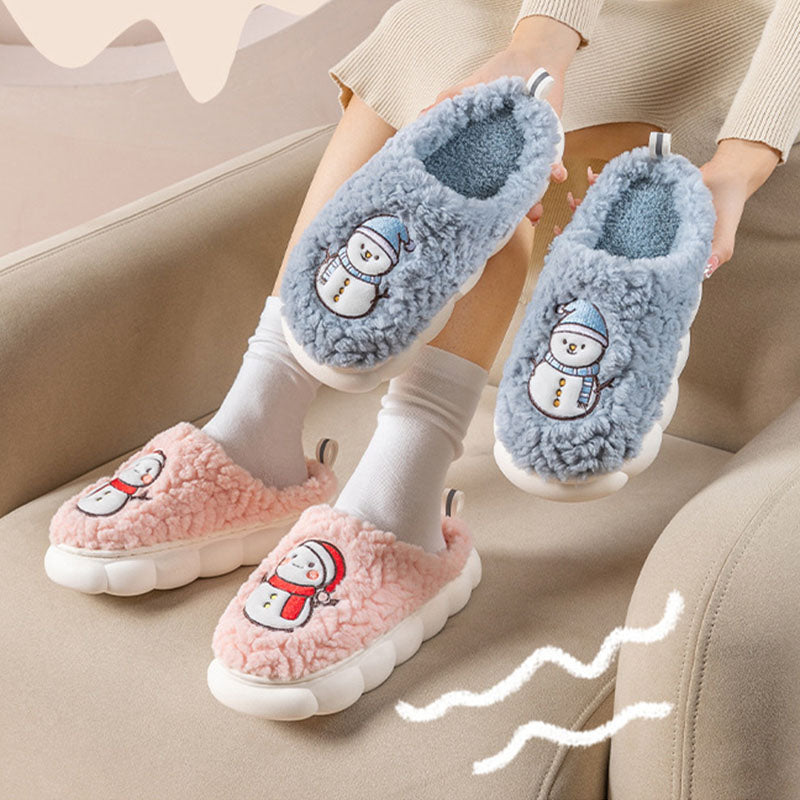 Cute Snowman Slippers - Cozy Comfort for Winter Nights - Picksentials