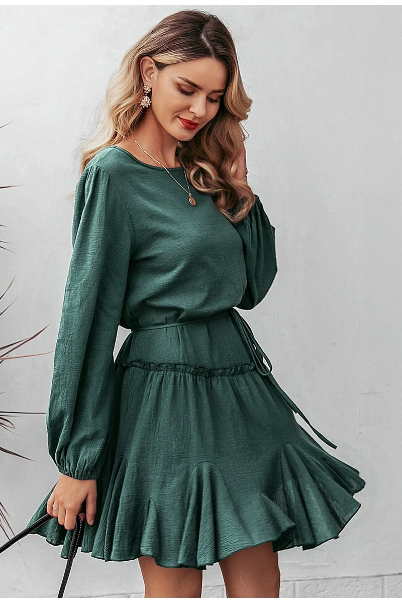 Tommy Dress - Green Comfort in Cotton