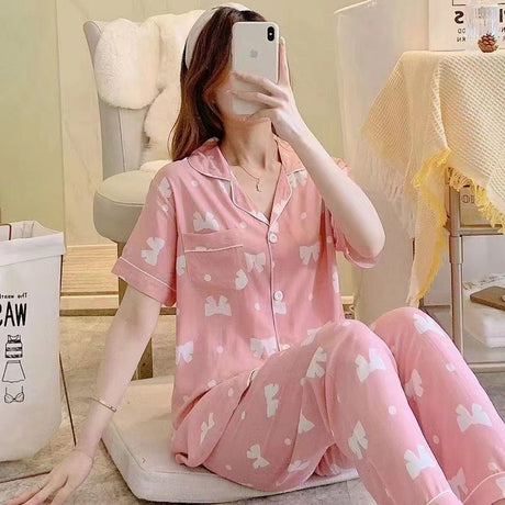 Printed Cotton Night Suit