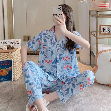 Printed Cotton Night Suit