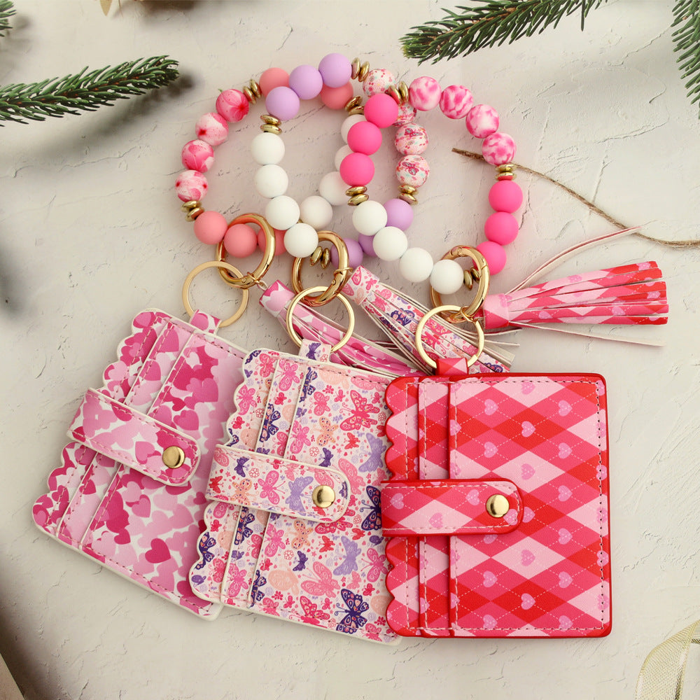 Love Print Card Holder & Bracelet Wallet