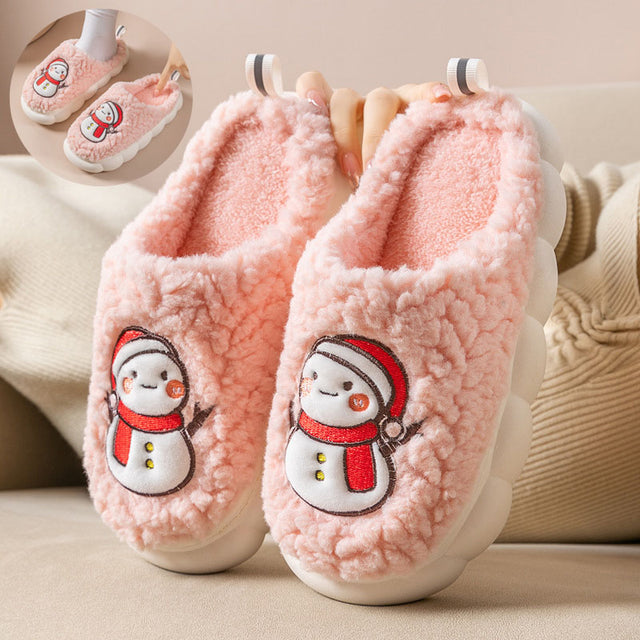 Cute Snowman Slippers - Cozy Comfort for Winter Nights - Picksentials