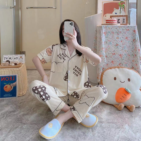 Printed Cotton Night Suit