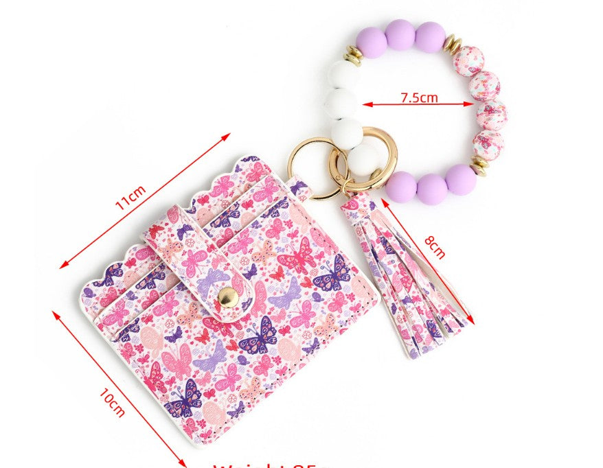 Love Print Card Holder & Bracelet Wallet