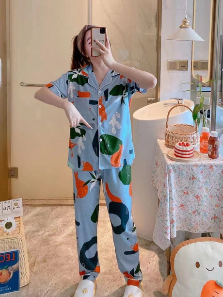 Printed Cotton Night Suit
