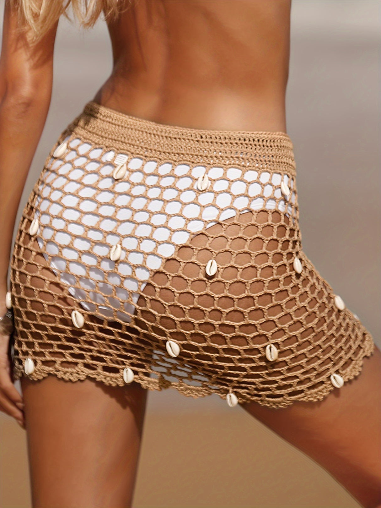 Shell Decor Beach Skirt