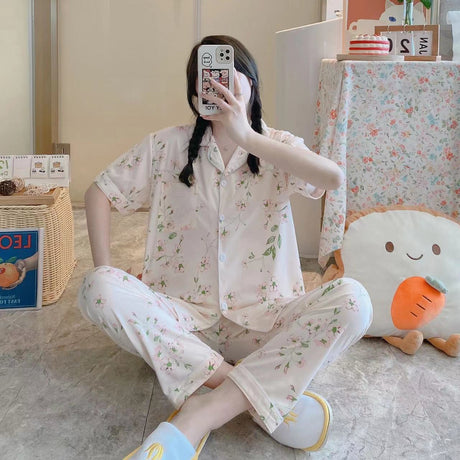 Printed Cotton Night Suit