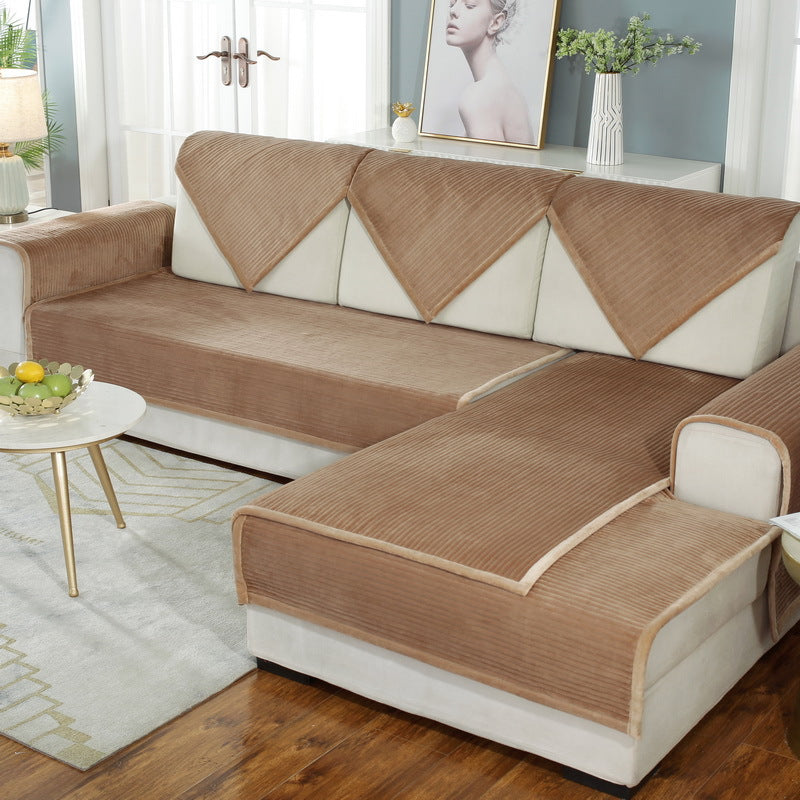 Plush Padded Non-slip Sofa Cover