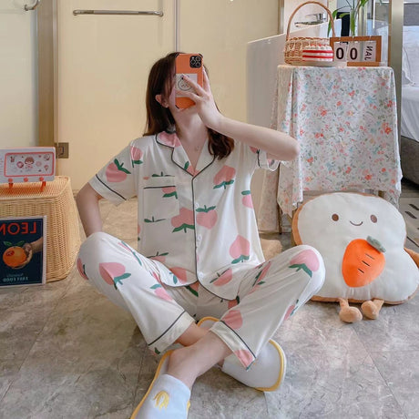 Printed Cotton Night Suit