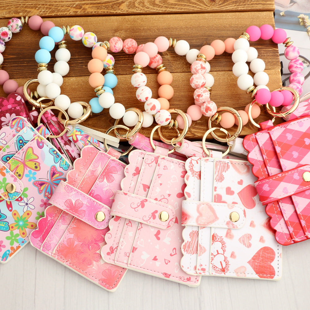 Love Print Card Holder & Bracelet Wallet