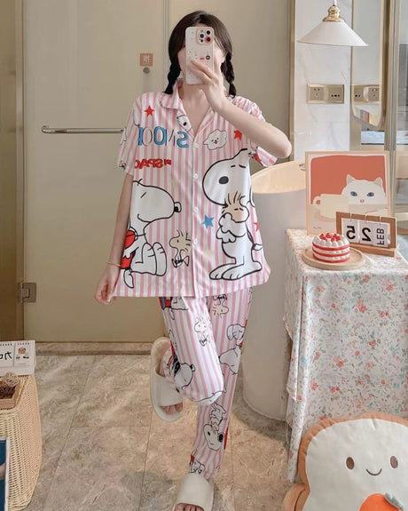 Printed Cotton Night Suit
