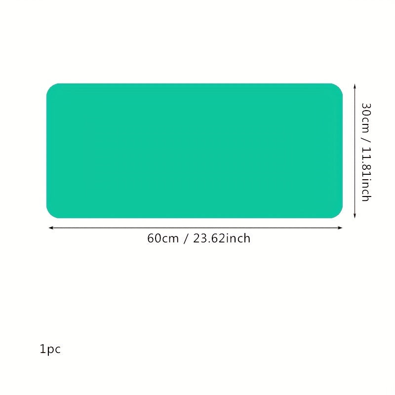 Double-sided Two-color PVC Leather Mouse Pad, Medium Office Computer Desk Pad, Leather Mouse Pad, Table Heat Insulation Pad, Non-slip Pad, 30.0*59.99cm