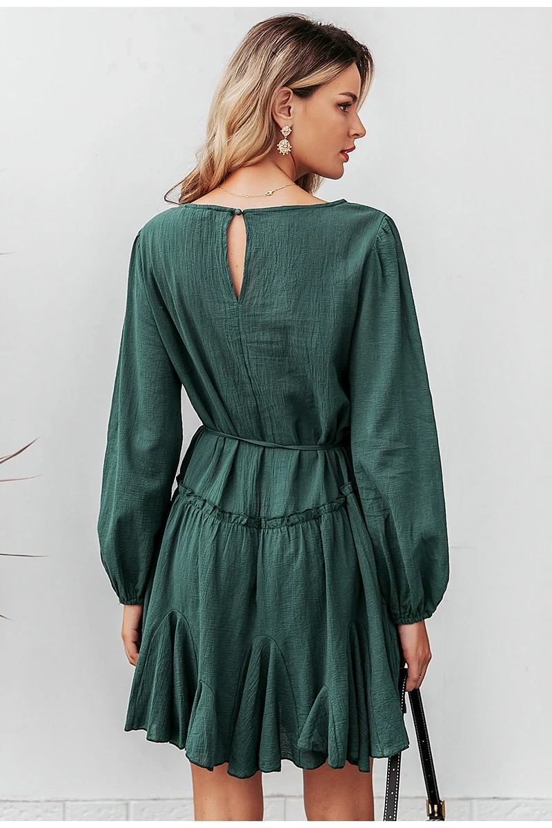 Tommy Dress - Green Comfort in Cotton