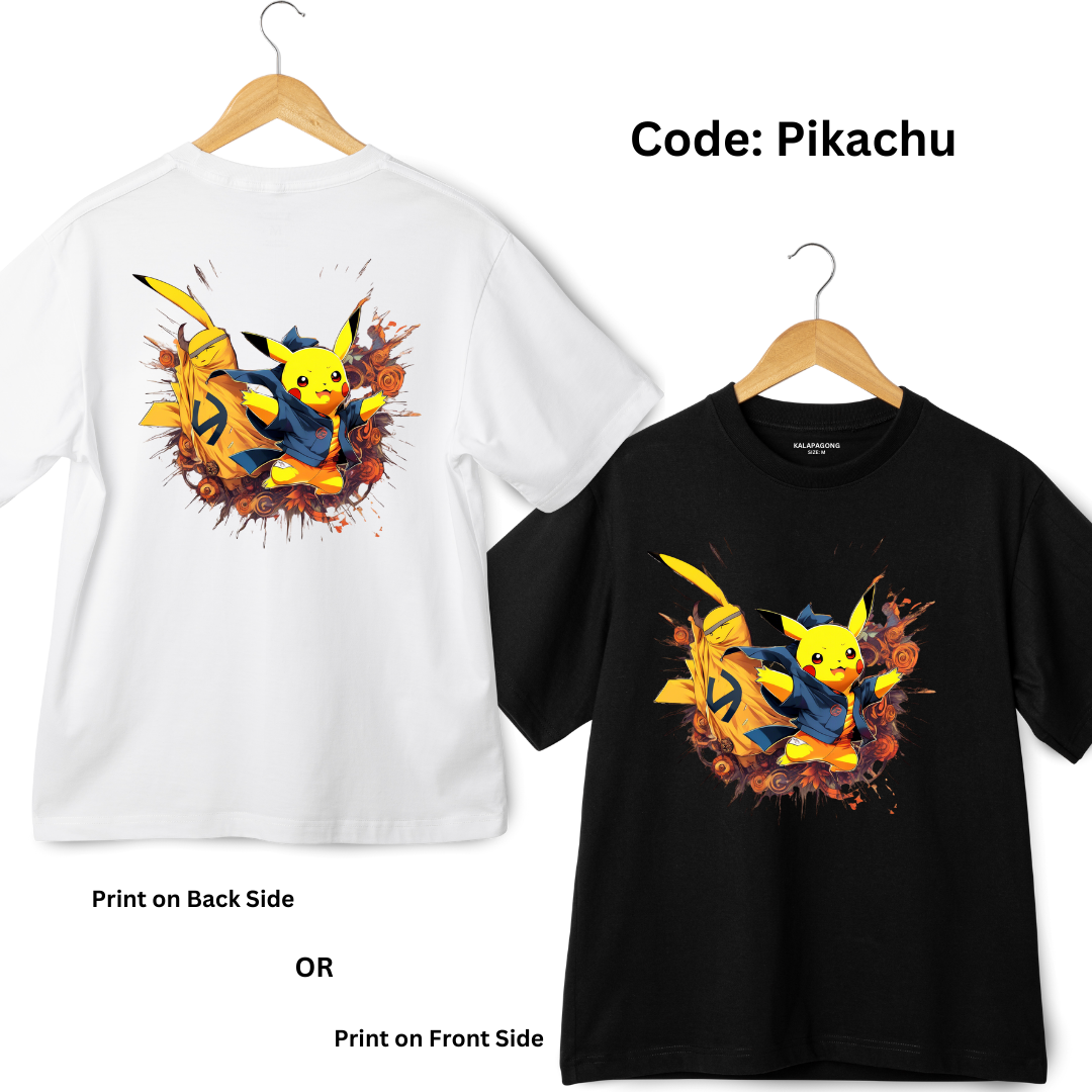 Pokemon Designed Oversized T-shirt