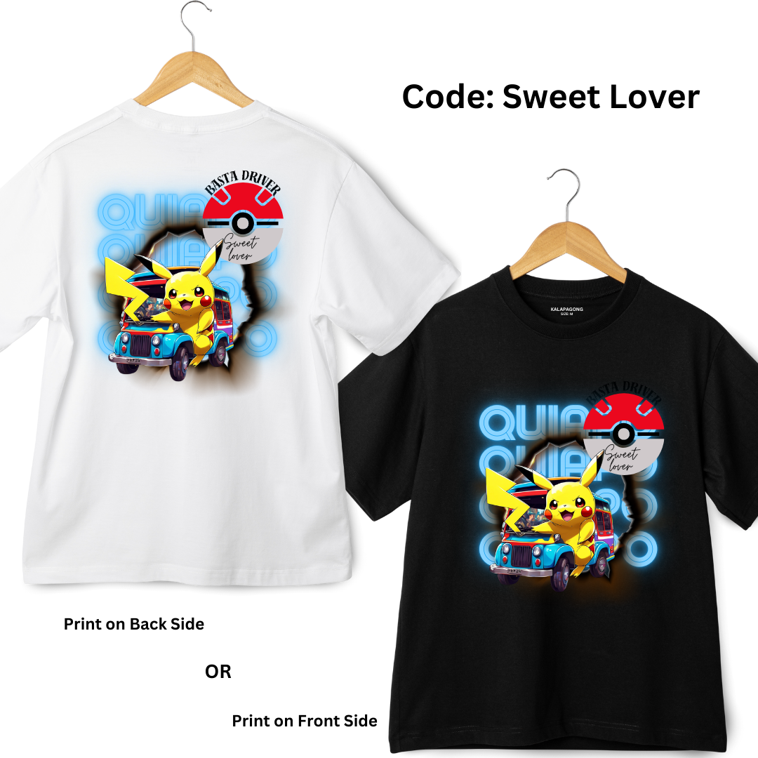 Pokemon Designed Oversized T-shirt
