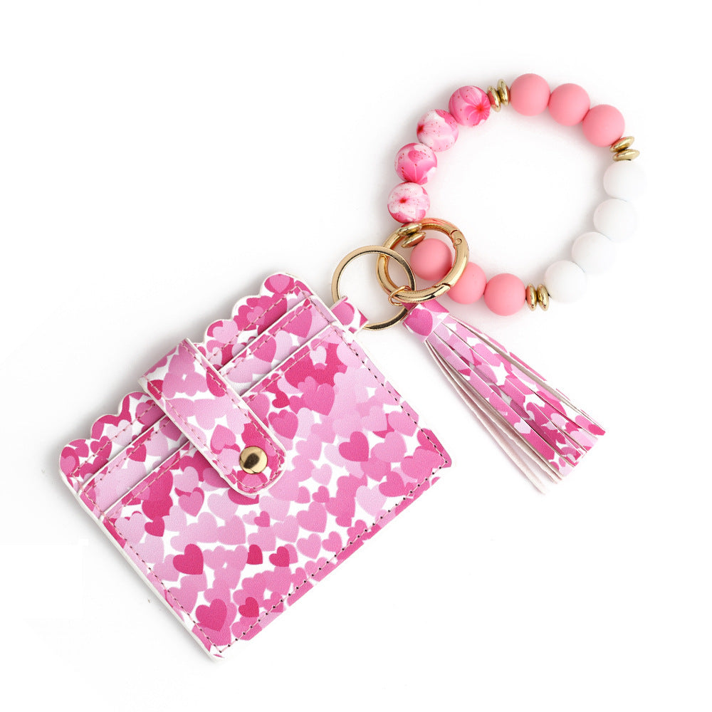 Love Print Card Holder & Bracelet Wallet