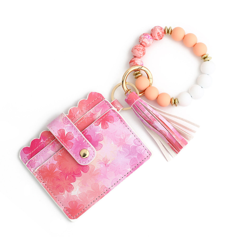 Love Print Card Holder & Bracelet Wallet