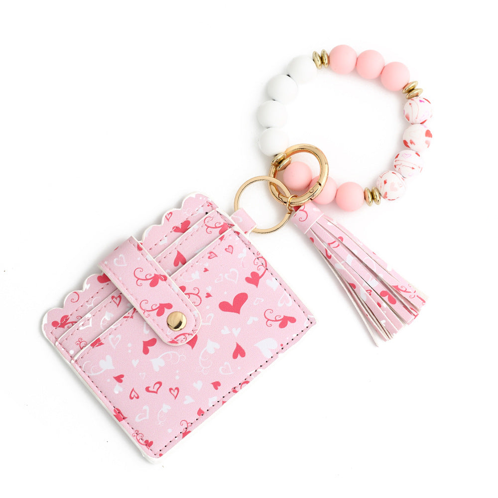 Love Print Card Holder & Bracelet Wallet