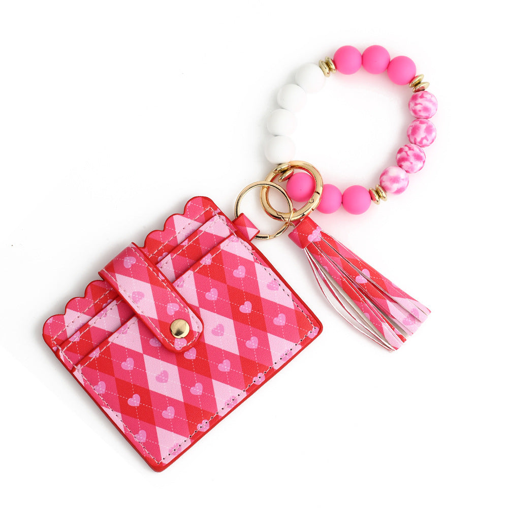 Love Print Card Holder & Bracelet Wallet
