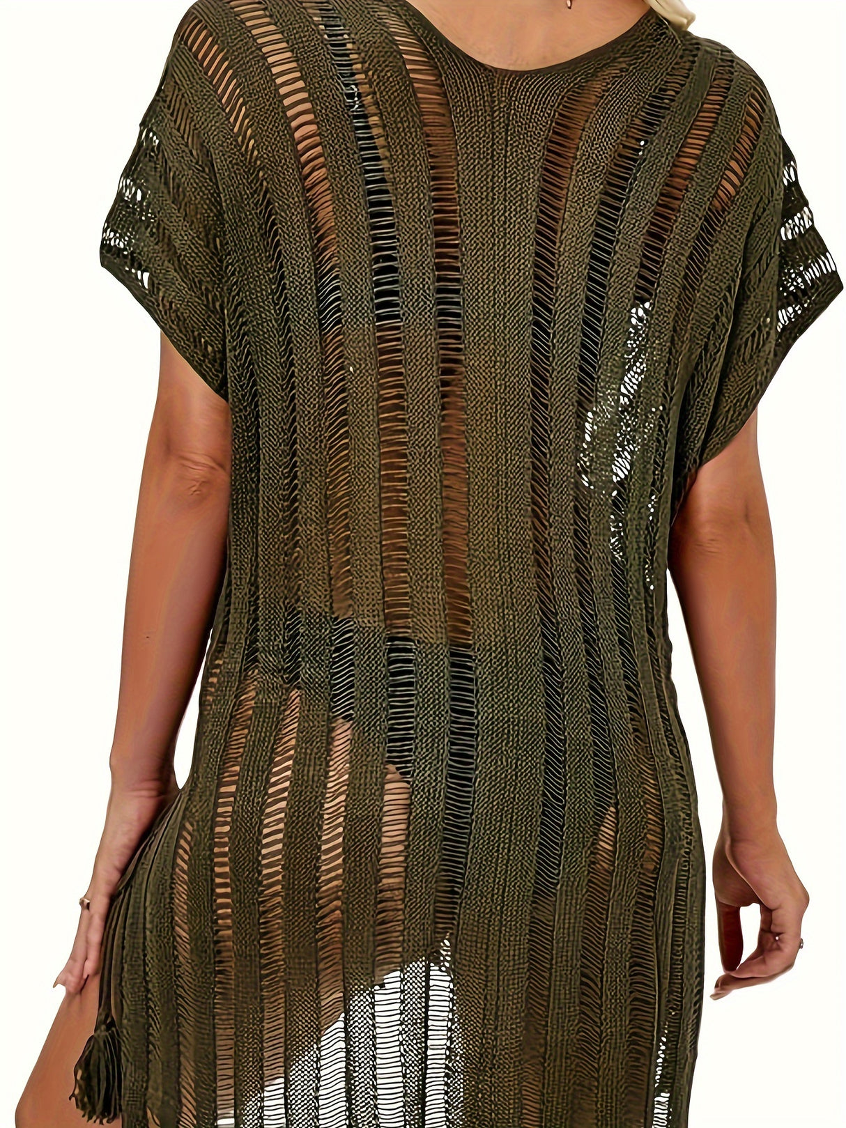 Plus Size Knitted Cover Up