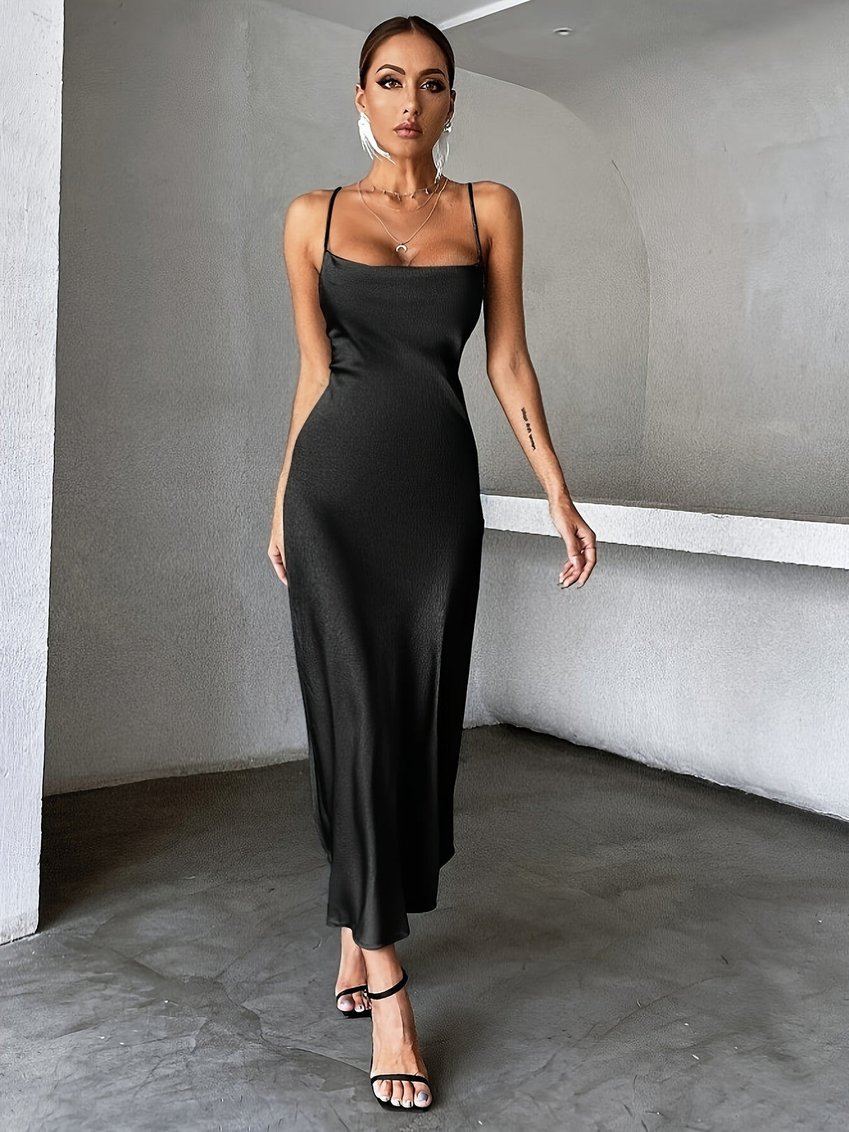 Sleeveless Skinny Cami Dress