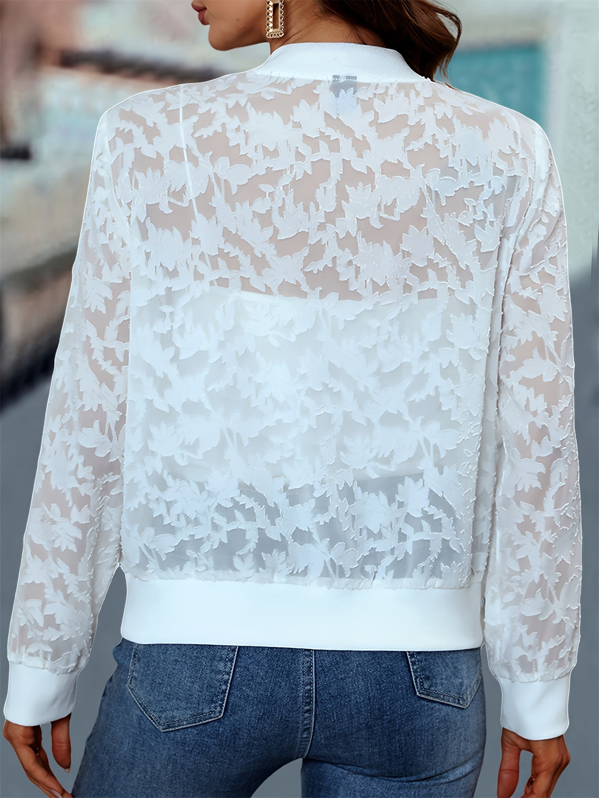 Solid Applique Jacket