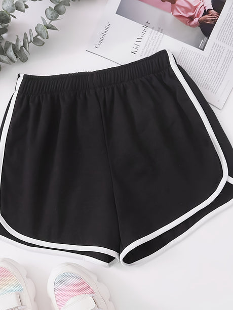 Elastic High Rise Stretch Shorts