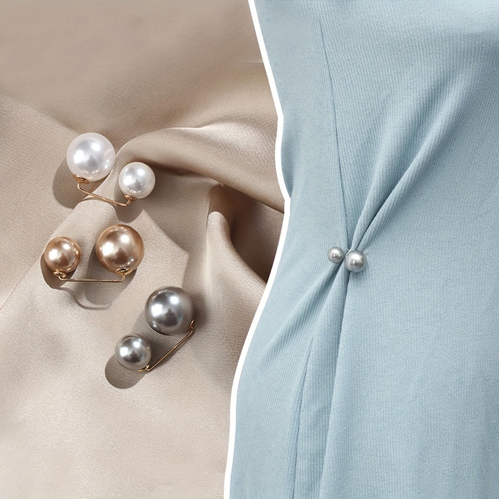 Pearl Waistband Brooch Set