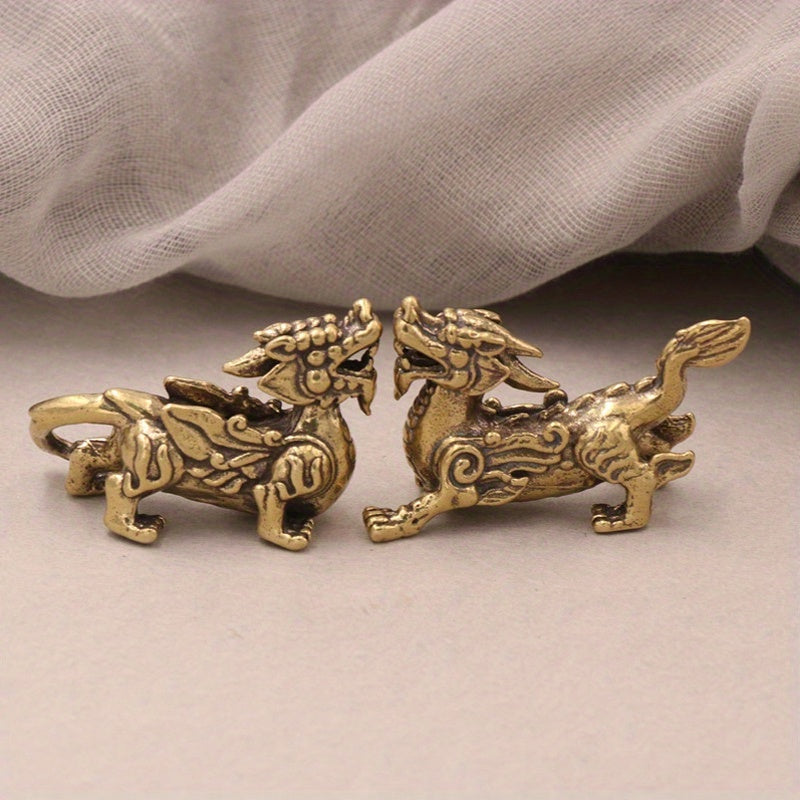 Retro Copper Pixiu Statue