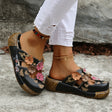 Ethnic Elegance Platform Toe Slippers - Picksentials
