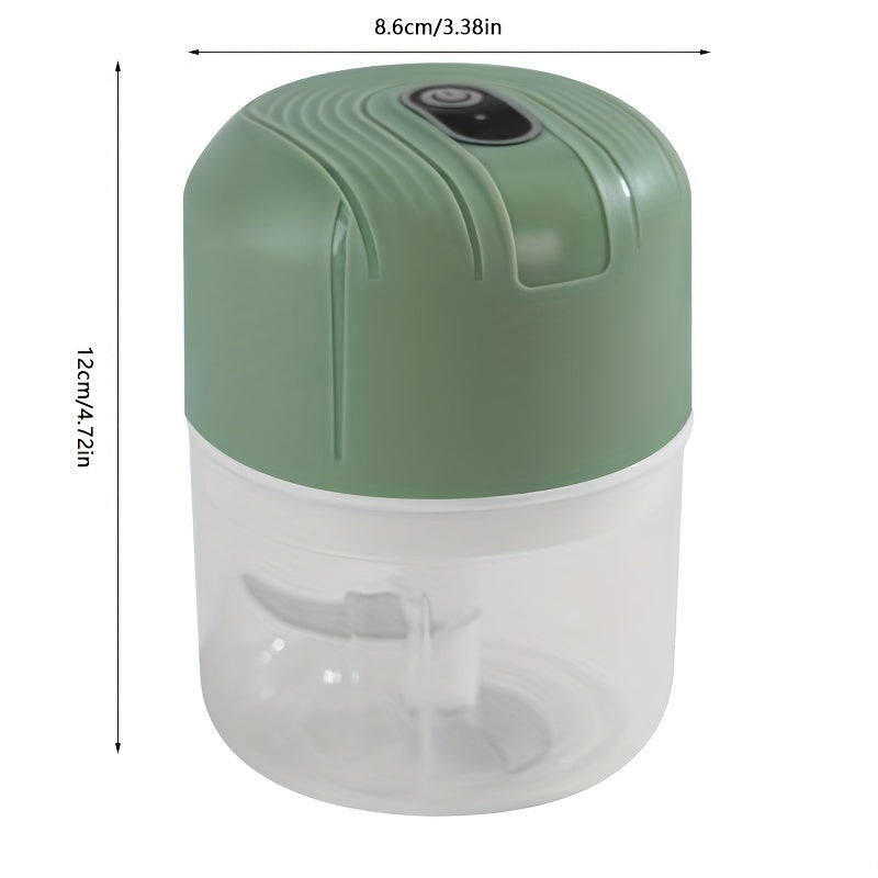 Electric Mini Garlic Mixer, Multifunctional Food Supplement Machine, Beat Garlic Chopped, Onion, Meat Crusher, Usb Charging