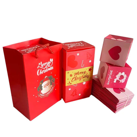 Christmas Surprise Box Explosion Gift Creating the Most Interactive Envelope Bounce Creative Diy Folding Paper Money Box for Kid