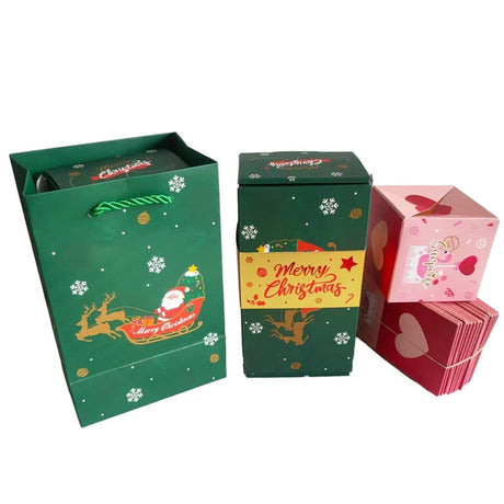Christmas Surprise Box Explosion Gift Creating the Most Interactive Envelope Bounce Creative Diy Folding Paper Money Box for Kid