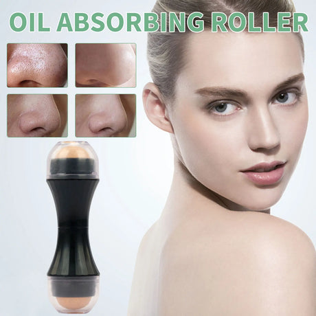 Oil-Absorbing Volcanic Stone Face Roller for Radiant Skin - Picksentials
