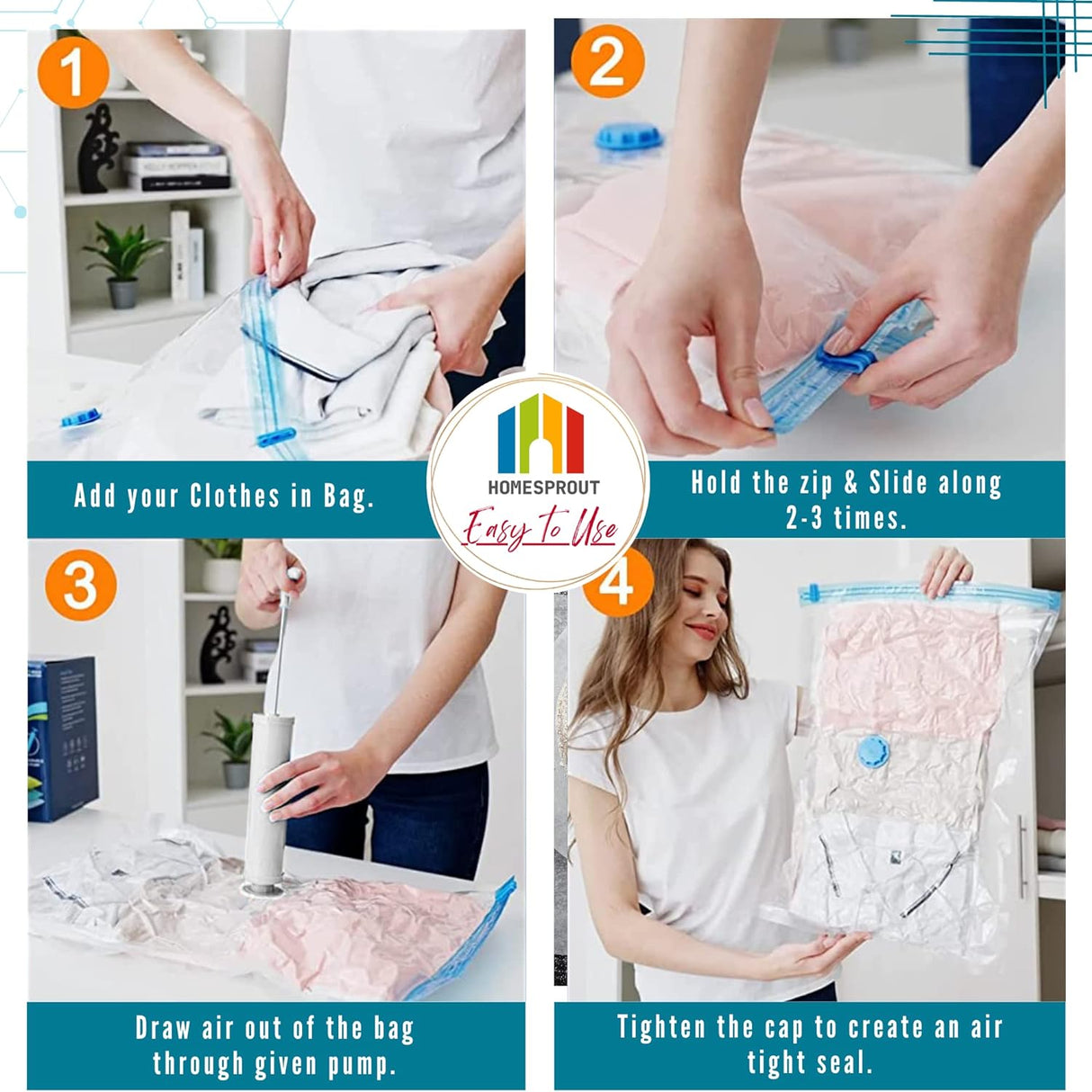 HomeSprout Vacuum Storage Bags