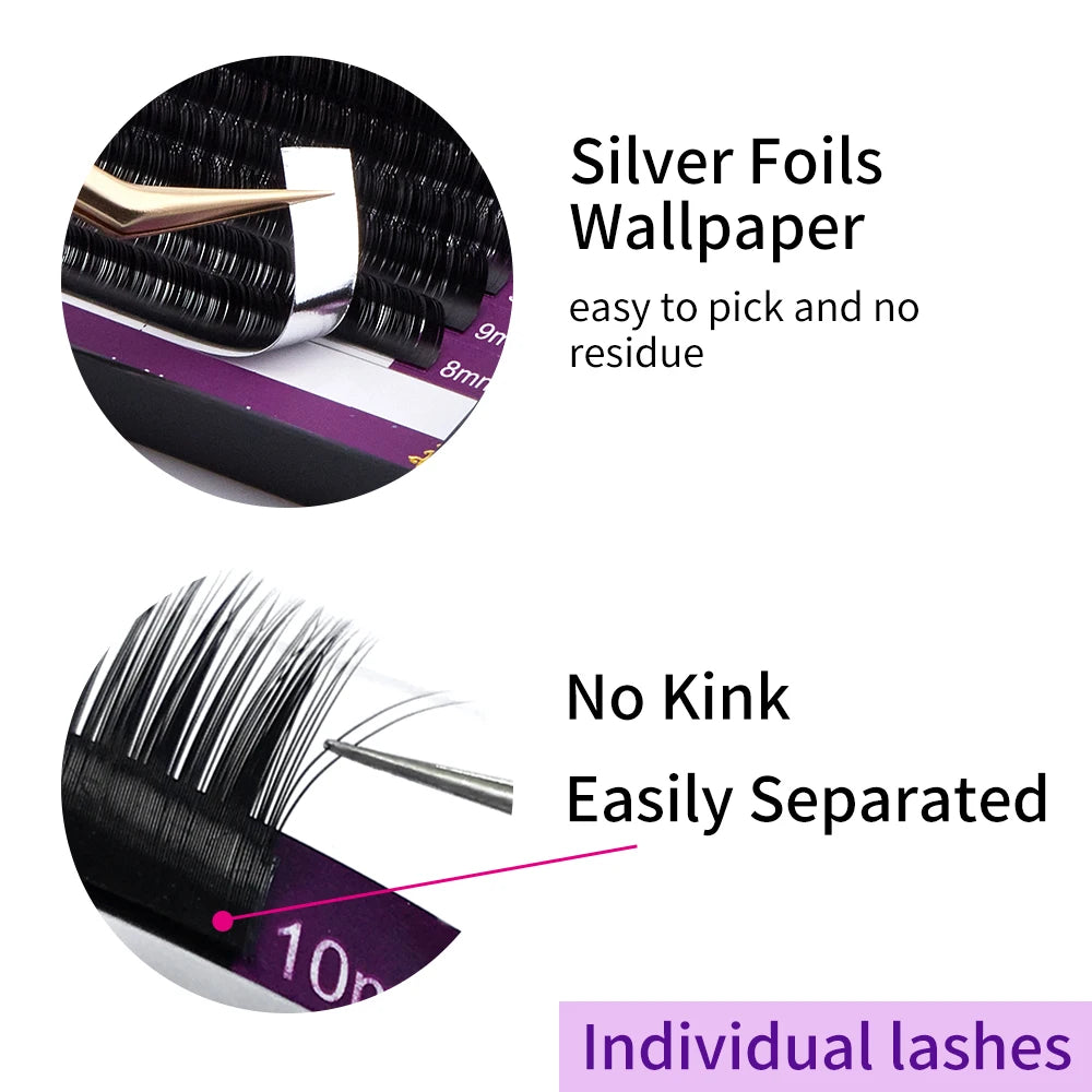 Premium Faux Mink Individual Eyelash Extensions - Picksentials