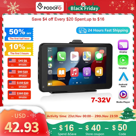 Portable Touch Screen Auto Car Multimedia Player - Picksentials