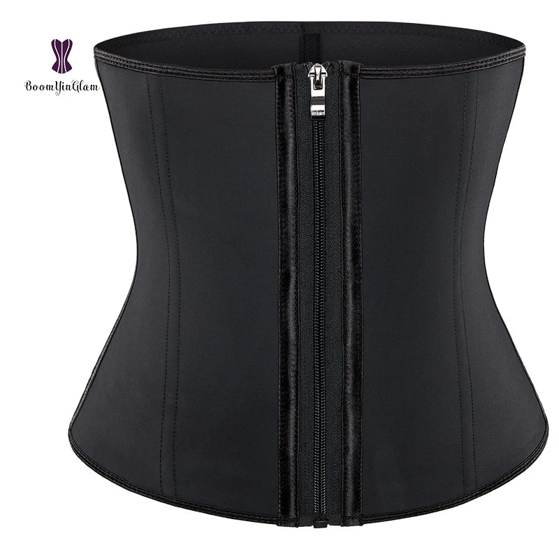 Shapewear for women corset latex waist trainer 7 steel bones plus size - Picksentials