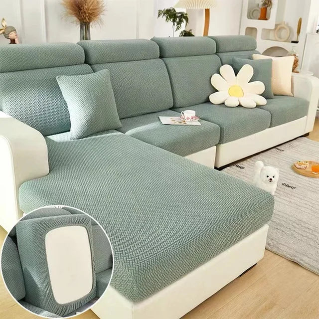Jacquard Stretch Sofa Seat Covers - Picksentials