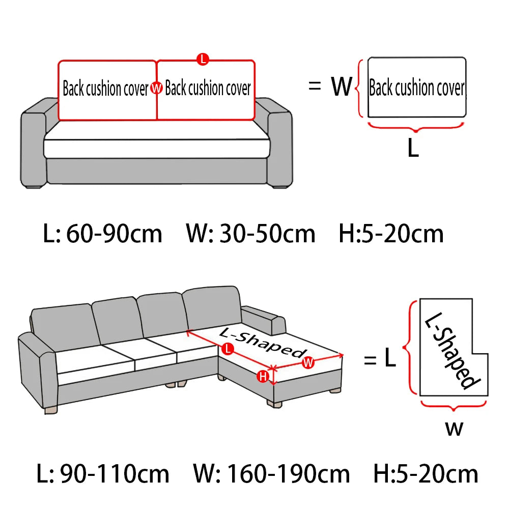 Jacquard Stretch Sofa Seat Covers - Picksentials